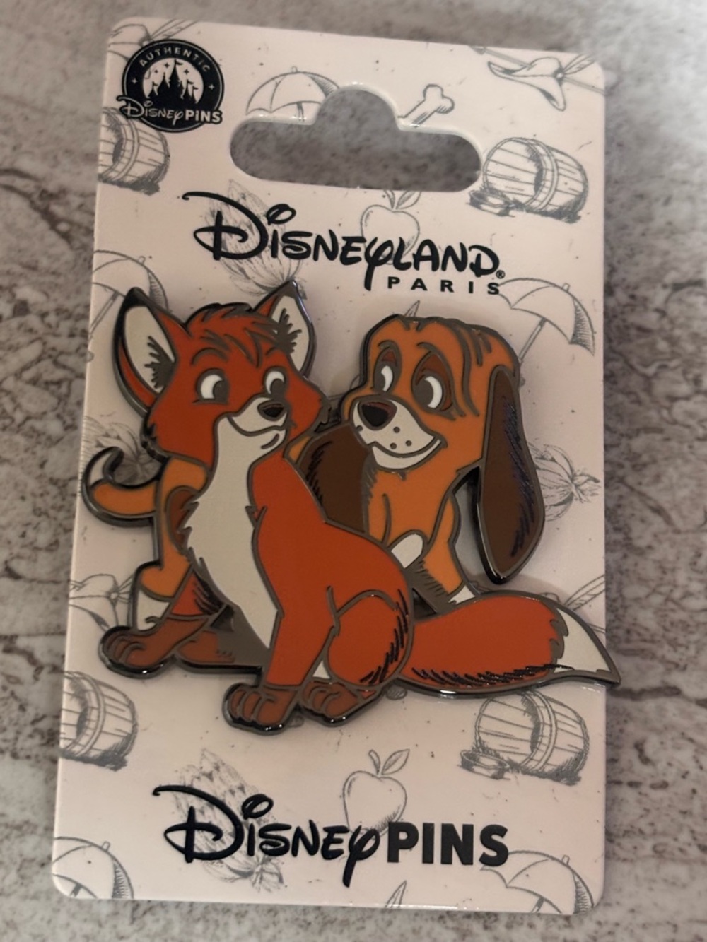 Disneyland Paris Tod & Copper The Fox and the Hound DLP Disney Pin 2026 New